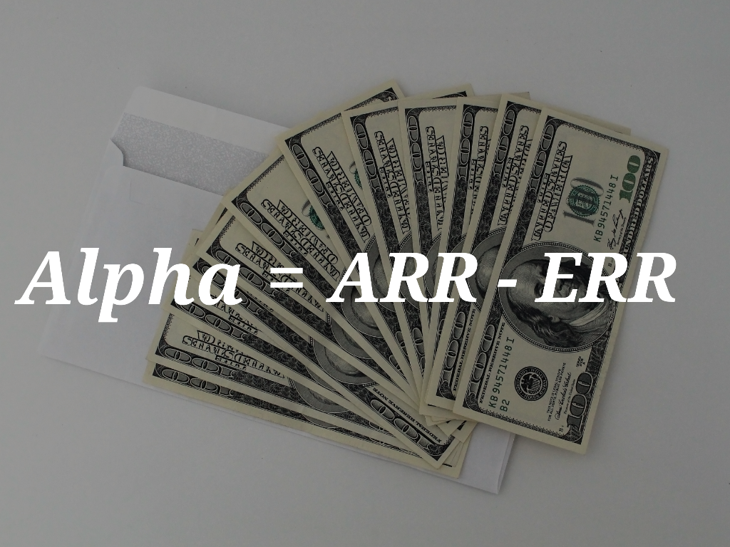 alpha formula in finance